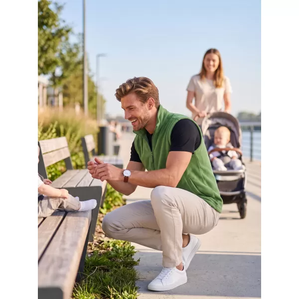  Fleecová unisex vesta ALTISPORT NoPrint NP/ALU815 TRÁVOVO ZELENÁ 