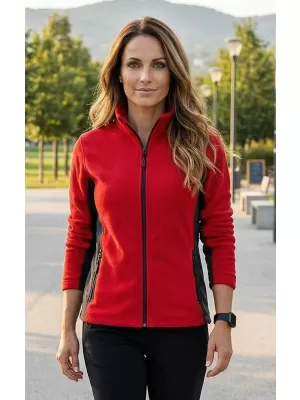 Dámska fleecová mikina ALTISPORT NoPrint NP/ALW825 ČERVENÁ
