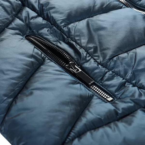  Dlouhy dámsky ultralight kabát ALPINE PRO OREFA LCTD209 MODRÝ MYKONOS 