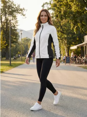 Dámska fleecová mikina ALTISPORT NoPrint NP/ALW825 BIELA