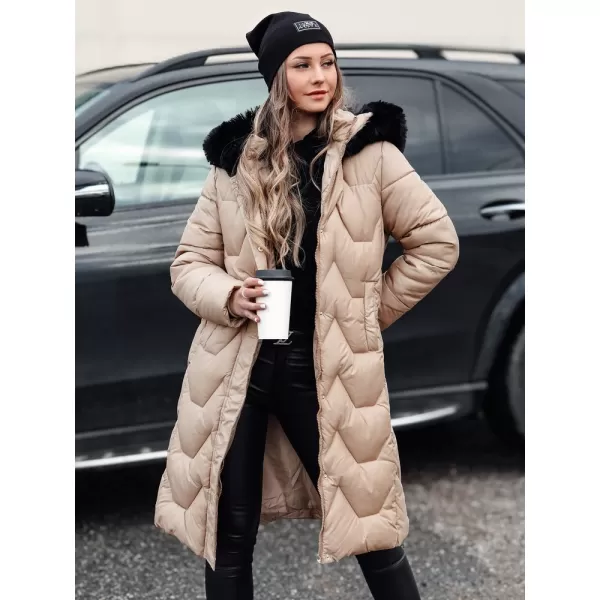  Dámsky kabát DSTREET WINTERACT TY4777 BÉŽOVÁ 