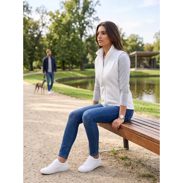  Fleecová unisex vesta ALTISPORT NoPrint NP/ALU815 BIELA 