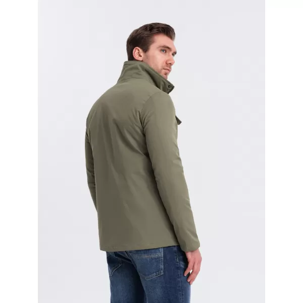  Pánska bunda OMBRE om-jalp-0167 khaki 