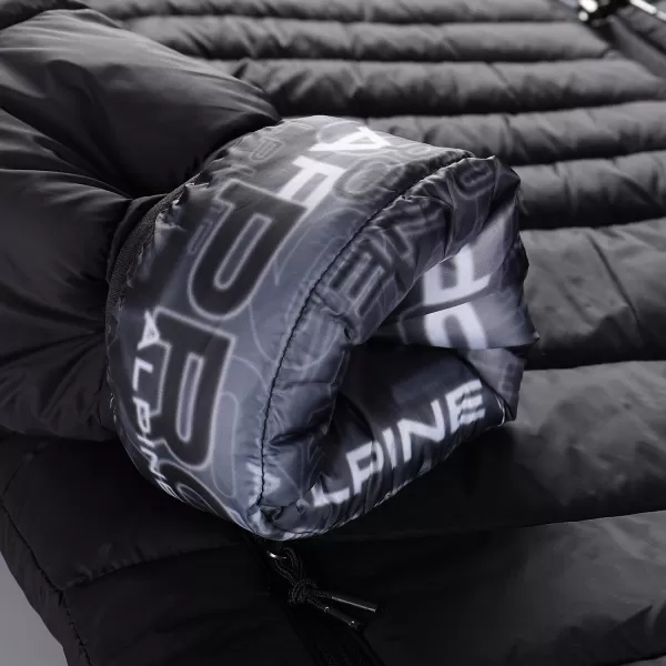  Pánska obojstranná bunda hi-therm ALPINE PRO EROM MJCD628 ČIERNA 