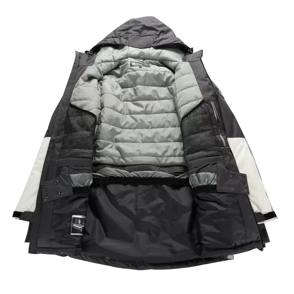  Pánska lyžiarska bunda ALPINE PRO GARG MJCD698 TMAVO ŠEDÝ 