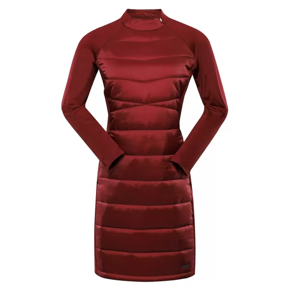  Dámske šaty hi-therm ALPINE PRO OMERA LSKB459 ČERVENÝ 