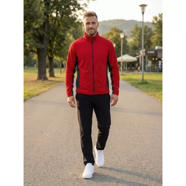  Pánska fleecová mikina ALTISPORT NoPrint NP/ALM725 ČERVENÁ 