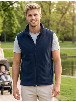Fleecová unisex vesta ALTISPORT NoPrint NP/ALU815 NÁMORNÍCKA MODRÁ