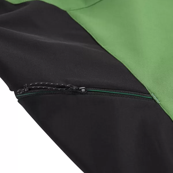  Pánska bunda so softshell ALPINE PRO ESPRIT MJCD622 ZELENÝ 