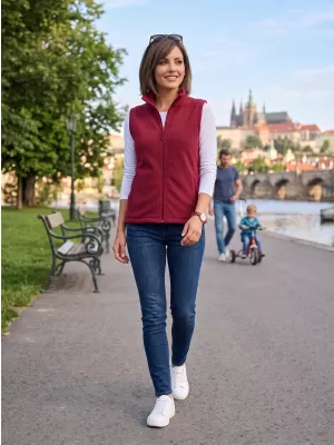 Fleecová unisex vesta ALTISPORT NoPrint NP/ALU815 MARLBORO ČERVENÁ