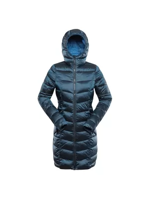 Dlouhy dámsky ultralight kabát ALPINE PRO OREFA LCTD209 MODRÝ MYKONOS