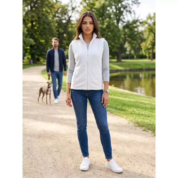  Fleecová unisex vesta ALTISPORT NoPrint NP/ALU815 BIELA 