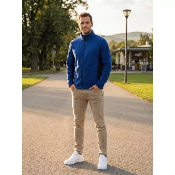 Pánska fleecová mikina ALTISPORT NoPrint NP/ALM725 KRÁĽOVSKÁ MODRÁ 