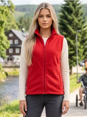 Fleecová unisex vesta ALTISPORT NoPrint NP/ALU815 ČERVENÁ