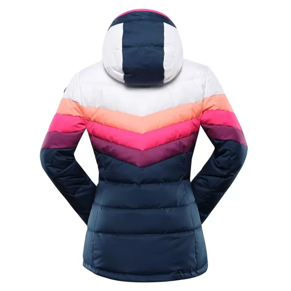  Dámska páperová lyžiarska bunda ALPINE PRO FEEDRA LJCB604 MODRÁ 