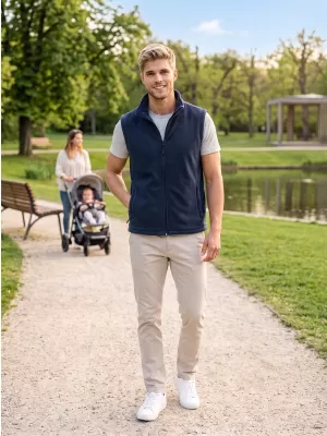 Fleecová unisex vesta ALTISPORT NoPrint NP/ALU815 NÁMORNÍCKA MODRÁ