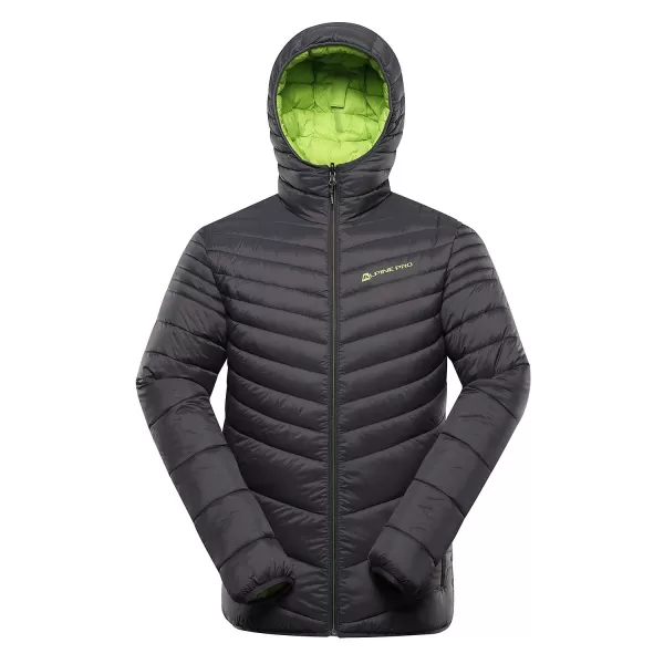  Pánska obojstranná bunda hi-therm ALPINE PRO EROM MJCD628 TMAVO ŠEDÁ 