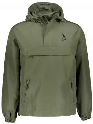 Pánska vetrovka cez hlavu ALTISPORT BYB/ALM002B3162 OLIVOVÝ