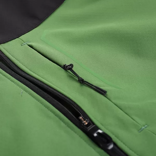  Pánska bunda so softshell ALPINE PRO ESPRIT MJCD622 ZELENÝ 