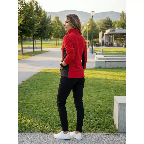  Dámska fleecová mikina ALTISPORT NoPrint NP/ALW825 ČERVENÁ 