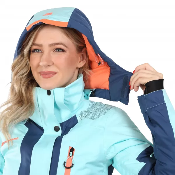  Dámska lyžiarska bunda ALPINE PRO DEARA LJCD654 MODRÁ 