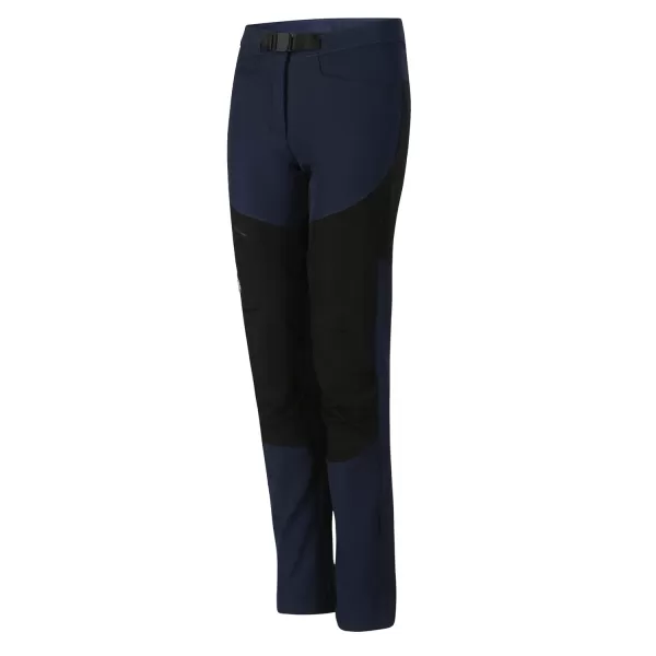  Ženské softshell nohavice ALPINE PRO AKANA LPAD698 MODRÝ INDIGO 