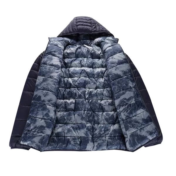  Pánska obojstranná bunda hi-therm ALPINE PRO EROM MJCD628 MODRÁ INDIGO 