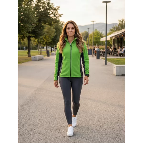  Dámska fleecová mikina ALTISPORT NoPrint NP/ALW825 JABLKOVO ZELENÉ 