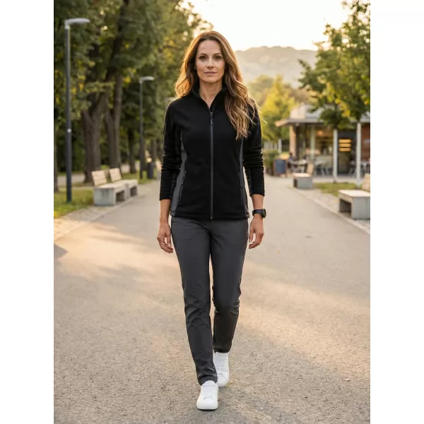  Dámska fleecová mikina ALTISPORT NoPrint NP/ALW825 ČIERNA 