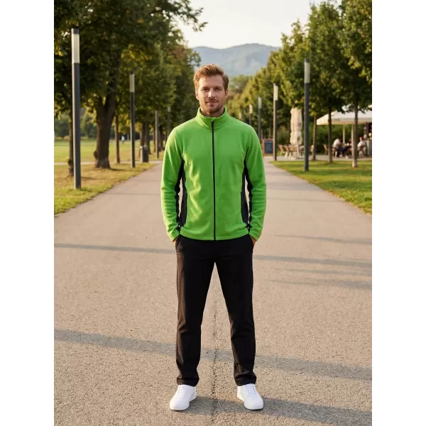  Pánska fleecová mikina ALTISPORT NoPrint NP/ALM725 JABLKOVO ZELENÉ 