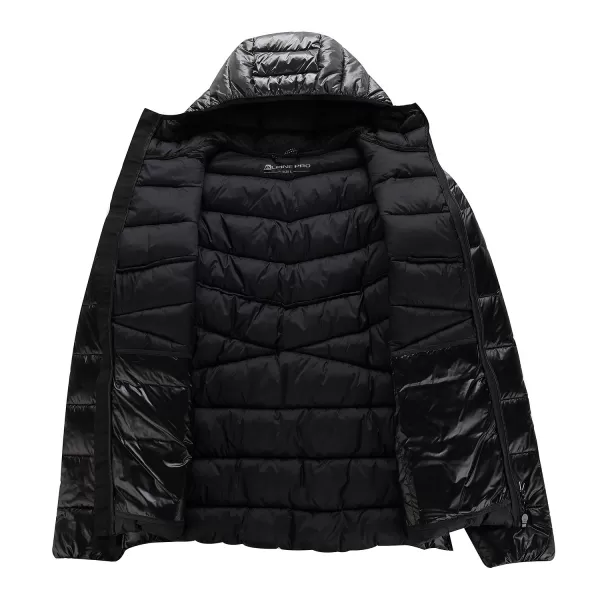  Pánska hi-Therm bunda alpina pre Rog Mjcb627 čierna 