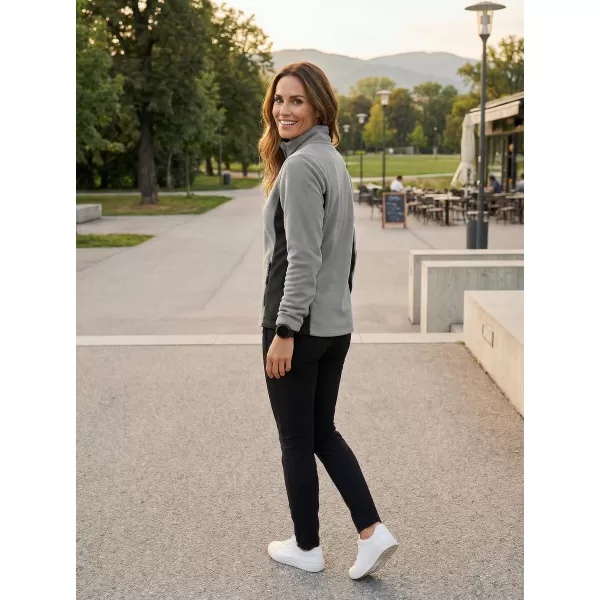  Dámska fleecová mikina ALTISPORT NoPrint NP/ALW825 SVETLO ŠEDÁ 