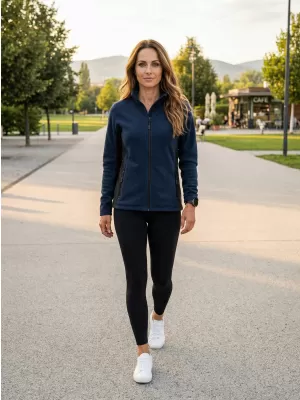 Dámska fleecová mikina ALTISPORT NoPrint NP/ALW825 NÁMORNÍCKA MODRÁ