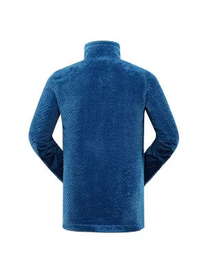Teplá mikina ALPINE PRO LOMM MSWD388 MODRÝ MYKONOS