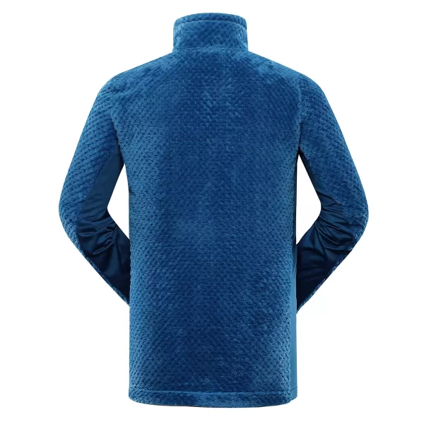  Teplá mikina ALPINE PRO LOMM MSWD388 MODRÝ MYKONOS 