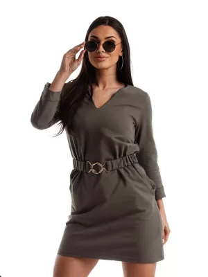 Šaty EDOTI DLR096 KHAKI