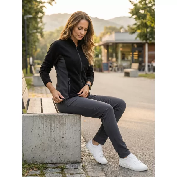  Dámska fleecová mikina ALTISPORT NoPrint NP/ALW825 ČIERNA 