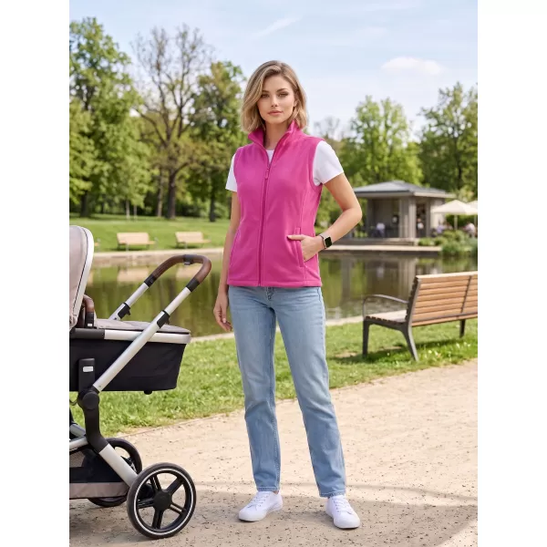  Fleecová unisex vesta ALTISPORT NoPrint NP/ALU815 FUCHSIOVÁ ČERVENÁ 