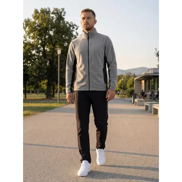  Pánska fleecová mikina ALTISPORT NoPrint NP/ALM725 SVETLO ŠEDÁ 