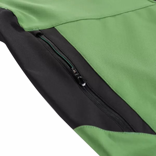  Pánska bunda so softshell ALPINE PRO ESPRIT MJCD622 ZELENÝ 