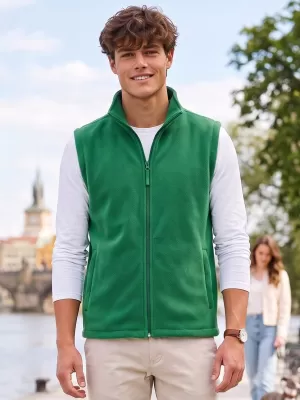 Fleecová unisex vesta ALTISPORT NoPrint NP/ALU815 STREDNE ZELENÁ