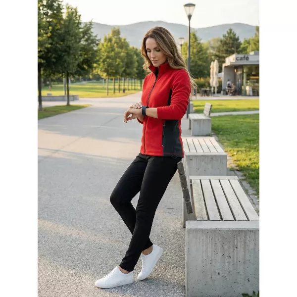  Dámska fleecová mikina ALTISPORT NoPrint NP/ALW825 ČERVENÁ 