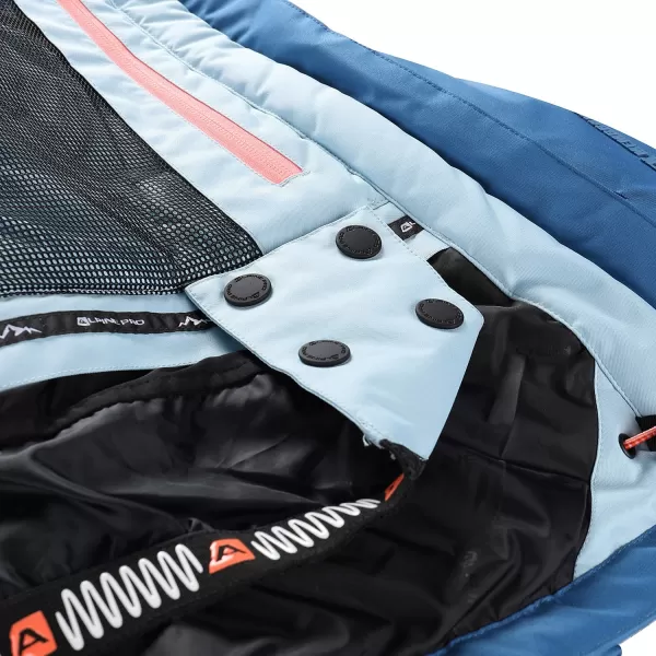  Dámska lyžiarska bunda ALPINE PRO REAMA LJCB601 MODRÁ 