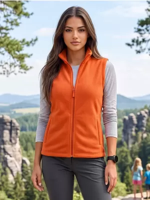 Fleecová unisex vesta ALTISPORT NoPrint NP/ALU815 ORANŽOVÁ