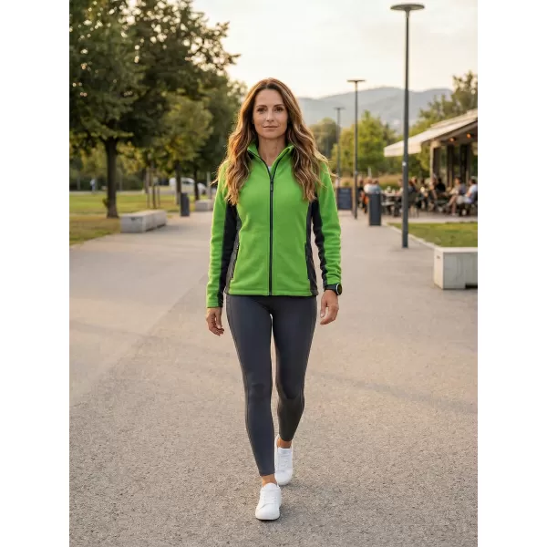  Dámska fleecová mikina ALTISPORT NoPrint NP/ALW825 JABLKOVO ZELENÉ 