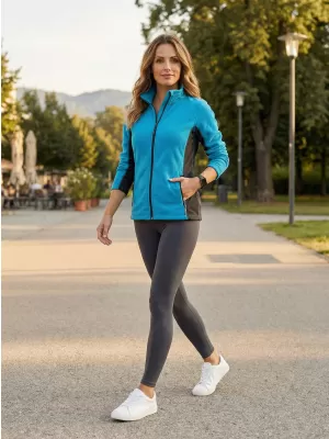 Dámska fleecová mikina ALTISPORT NoPrint NP/ALW825 TYRKYSOVÁ