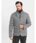 Pánska bunda OMBRE om-jalp-0170 šedá
