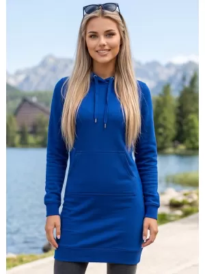 Dámska predĺžená mikina ALTISPORT NoPrint NP/ALW914 KRÁĽOVSKÁ MODRÁ