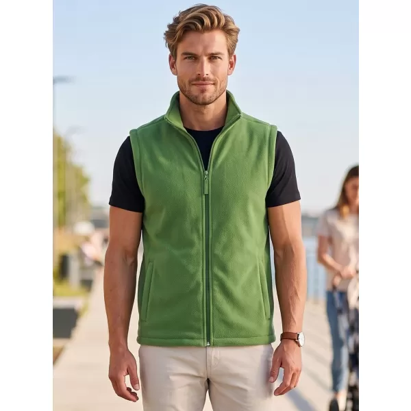  Fleecová unisex vesta ALTISPORT NoPrint NP/ALU815 TRÁVOVO ZELENÁ 
