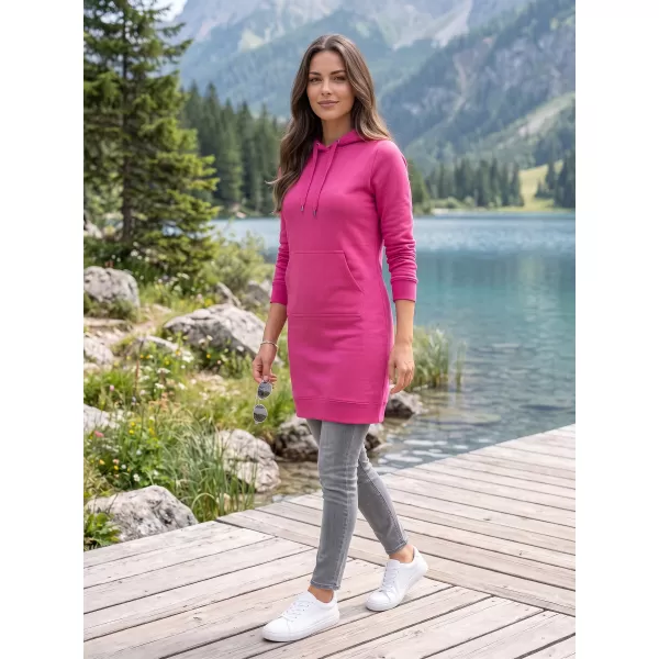 Dámska predĺžená mikina ALTISPORT NoPrint NP/ALW914 PURPUROVÁ 